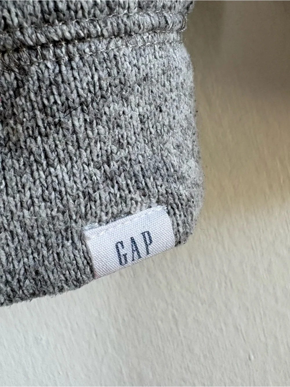 GAP Toddler Gray Fleece 1/4 Zip Mock Neck Long Sleeve Pullover 5 Years